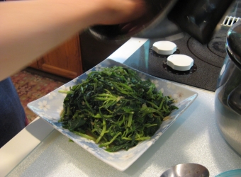 Deul Kkaennip Muchim (Seasoned Perilla Leaves)
