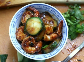 Shrimp Cucumber Stir Fry