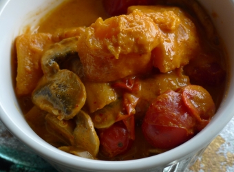 Vegetarian Red Curry with Butternut Squash